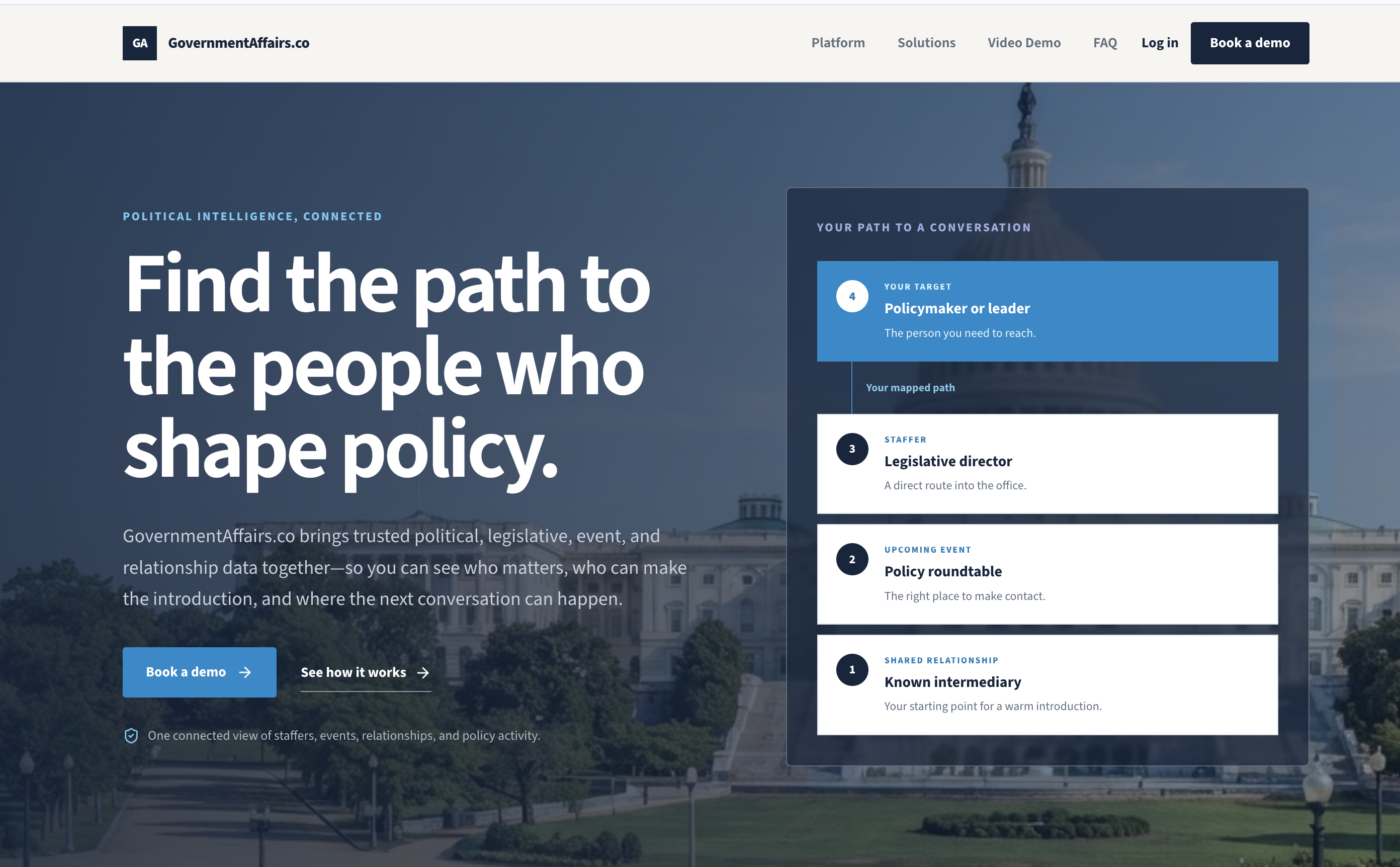 Governmentaffairs.io platform interface